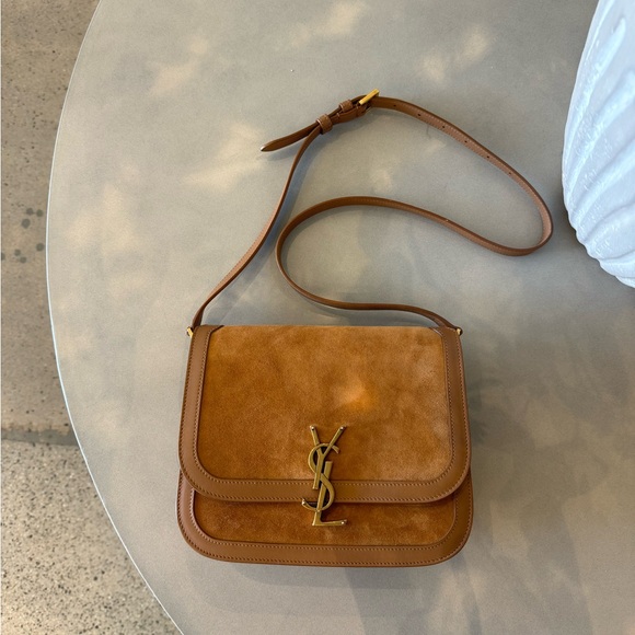 Yves Saint Laurent Handbags - Yves Saint Laurent YSL Solferino Bag Suede Medium
